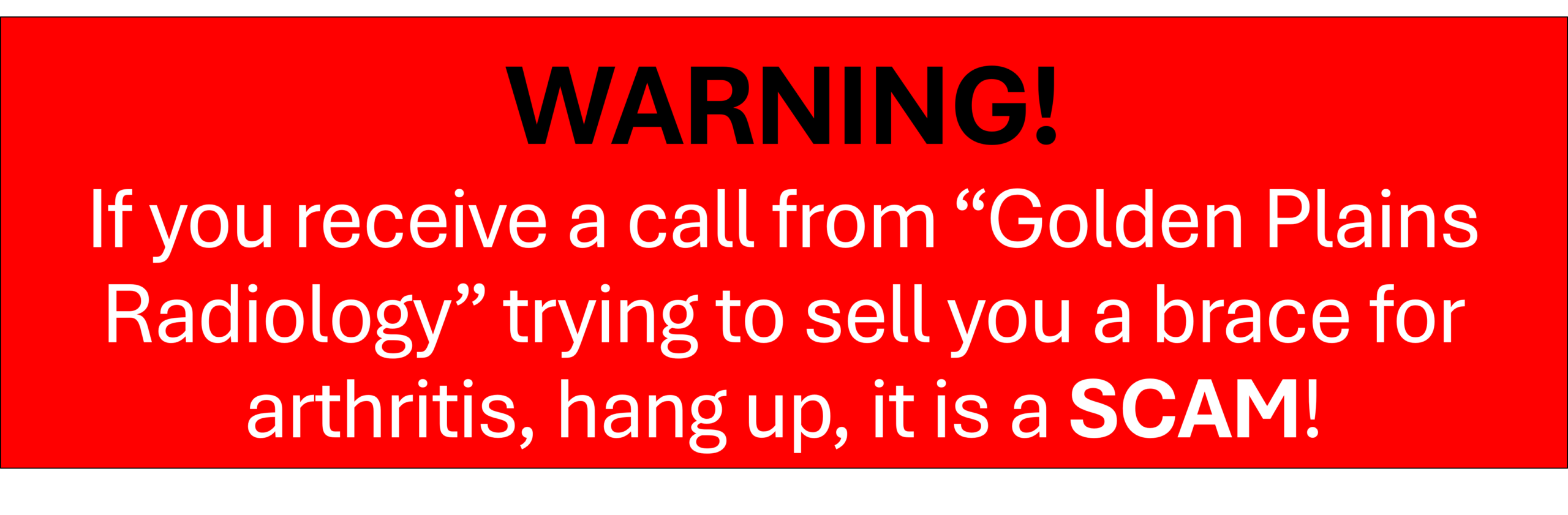Radiology Scam